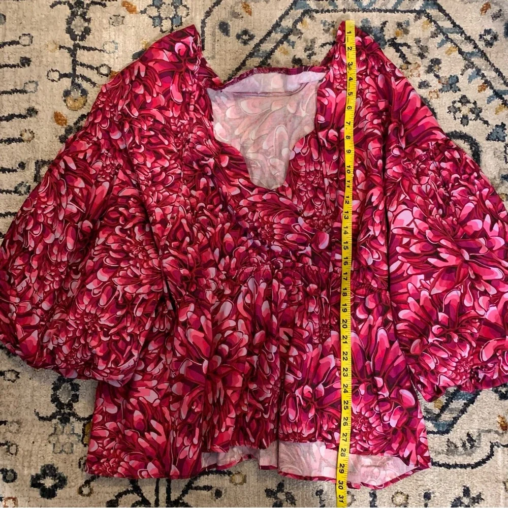 Kika Vargas Plus Size Target collaboration Long sleeve Blouse Women’s 3X - Picture 4 of 8